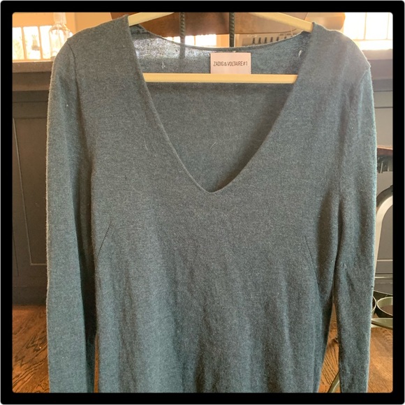 Zadig & Voltaire Wool & Cashmere Sweater Large - Picture 5 of 14